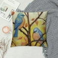 thumbnail image 2 of Nawypu  Spring Birds Throw Pillow Covers, Outdoor Farmhouse Birds Pillow Case,Turquoise Blue Birds Cushion Covers for Sofa, Couch, Patio Home Seasonal Decoration, 2 of 5