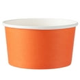 thumbnail image 4 of Coppetta 8 oz Round Tangerine Orange Paper To Go Cup - 3 3/4" x 3 3/4" x 2 1/4" - 200 count box, 4 of 4