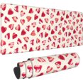 thumbnail image 5 of Hearts Beige -Mouse Pad, Big Desk Mat, Extended Gaming Mouse Pad, Mouse Mat with Non-Slip Rubber Base ＆ Stitched, 31.5 X 11.8 in Large Desk Pad for Keyboard, Mouse, Home and Office, 5 of 5