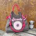 thumbnail image 4 of [Mediano] Bolso de mujer, bolso de compras bordado de primavera y otoño, bolso de hombro portátil informal, bolso de viaje sencillo y versátil, gran capacidad, 4 of 6