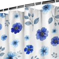 thumbnail image 3 of Pioneer Flower Floral Print Pattern Shower Curtain 72"x72", Bathroom Decorative Shower Curtain Set with 12 Hooks, Waterproof Washable, 3 of 6