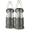 2 Pack Portable Outdoor LED Camping Lanterns, Water Resistant Emergency Tent Light for Backpacking, Hiking, Fishing