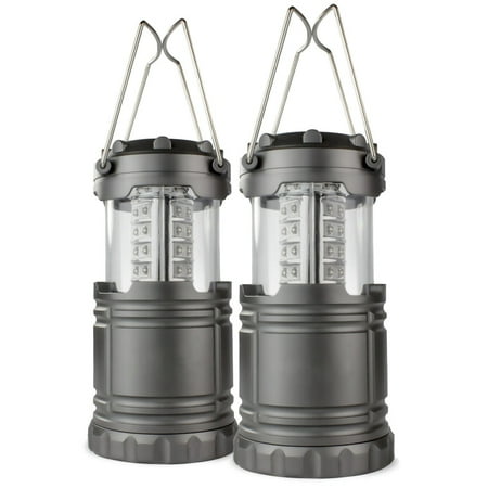 2 Pack Portable Outdoor LED Lantern Camping Lanterns, Water Resistant Emergency Tent Light for Backpacking, Hiking, (Best Lantern For Night Fishing)