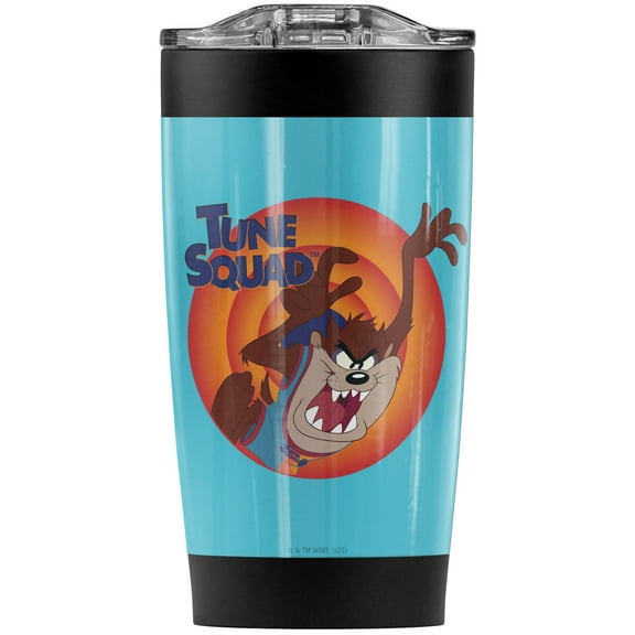 Space Jam: A New Legacy/Taz Stainless Steel Tumbler 20 oz Coffee Travel Mug/Cup, Vacuum Insulated & Double Wall with Leakproof Sliding Lid | Great for Hot Drinks and Cold Beverages