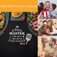 thumbnail image 7 of Funny Aprons for Men,The Grill Master, The Man The Myth The Legend - Cooking Grilling BBQ Chef Apron for a Husband, Waterproof Apron with Pockets - Funny Gifts for Dad, Husband, Brother, 7 of 7