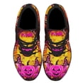 thumbnail image 2 of Breast Cancer Awareness Halloween Pumpkin Shoes Sneakers for Women Men Black Size 4.5, 2 of 7
