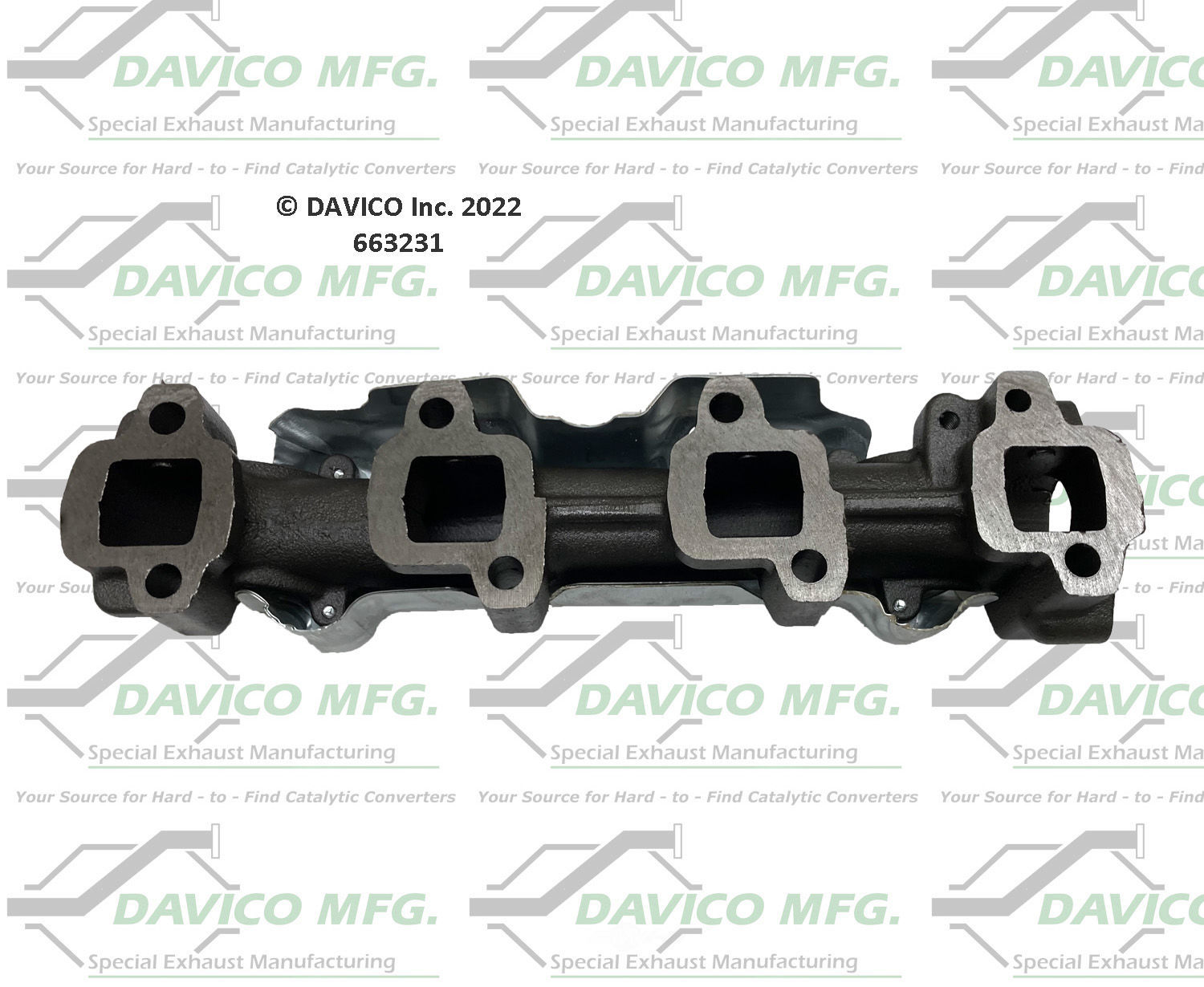 Davico Mfg 663231 Stand alone Exact-Fit exhaust manifold