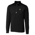 thumbnail image 2 of Men's Cutter & Buck  Black New Orleans Saints Traverse Stretch Quarter-Zip Top, 2 of 3
