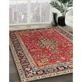 thumbnail image 2 of Ahgly Company Indoor Round Traditional Red Medallion Area Rugs, 3' Round, 2 of 6