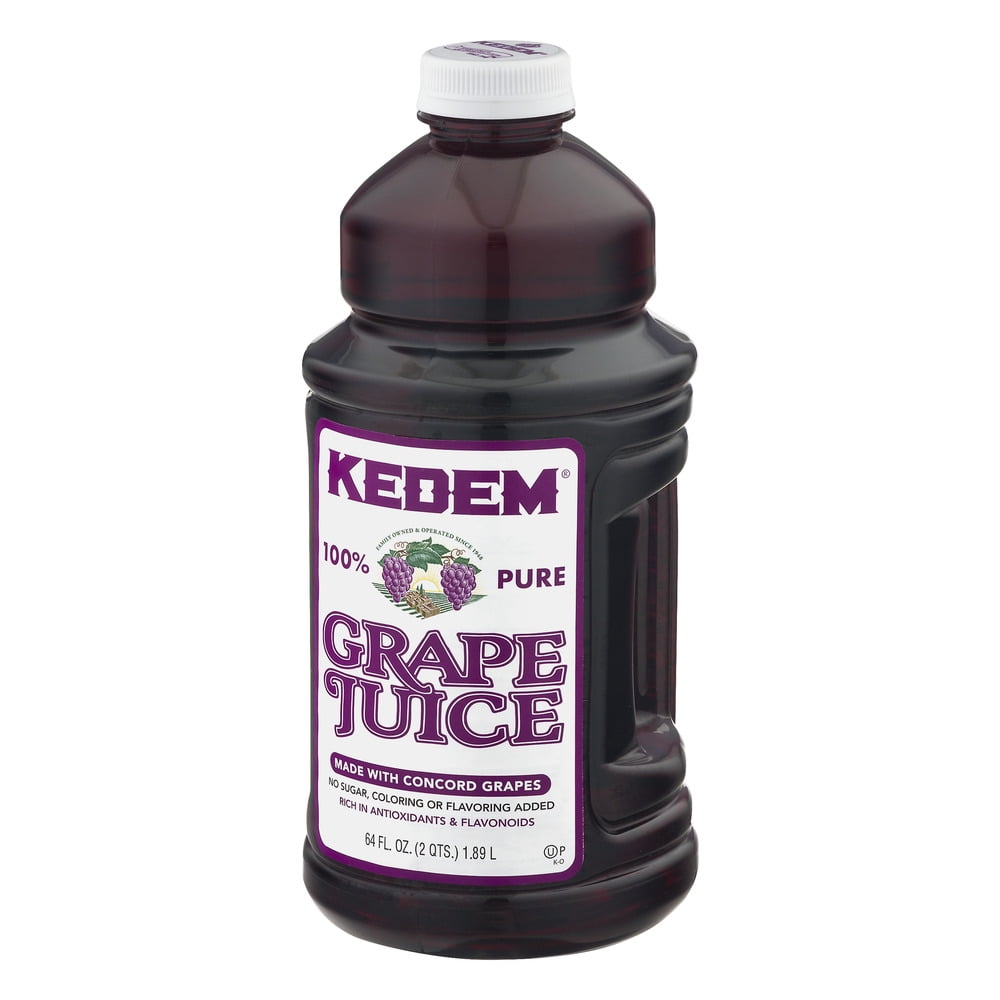 Kedem® 100 Pure Grape Juice 64 Fl Oz Kosher Foods No Sugar Added BPA