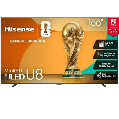 Hisense - 100" Class U8 Series MiniLED QLED UHD 4K HDR Smart Google TV (2025) - image 9