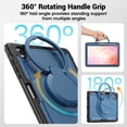 thumbnail image 5 of XYX Case for Samsung Galaxy Tab S10 Lite 10.9 Inch with Rotating Stand, Shoulder Strap, 2in1 Shockproof Cover, Navy Blue, 5 of 7