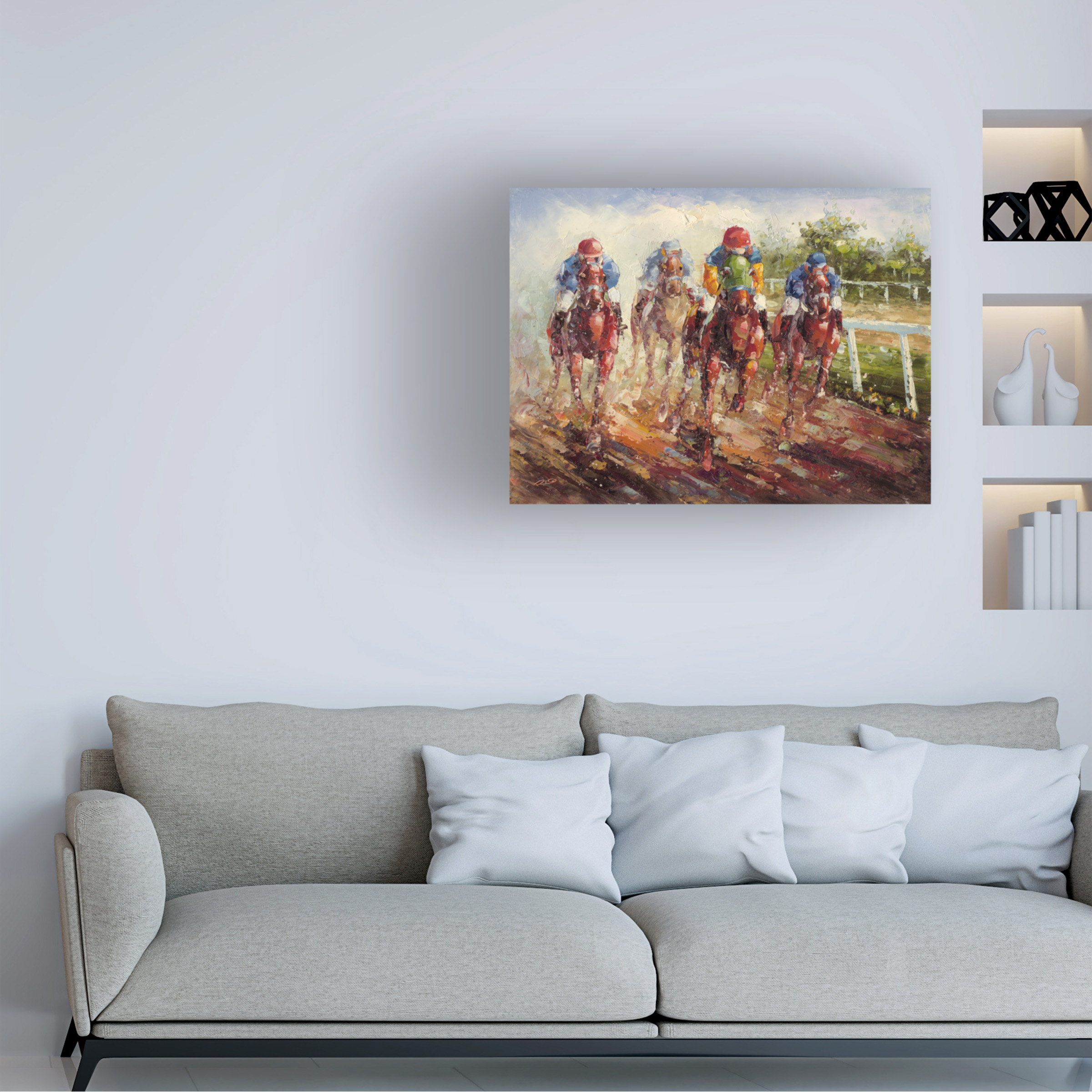 Trademark Fine Art Masters Fine Art Kentucky Derby Canvas Wall Art - 22x32