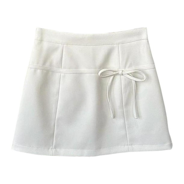 Una falda de línea Mini de cintura alta corta para la ropa para el fin de semana de verano Daily Wear , Xl XL