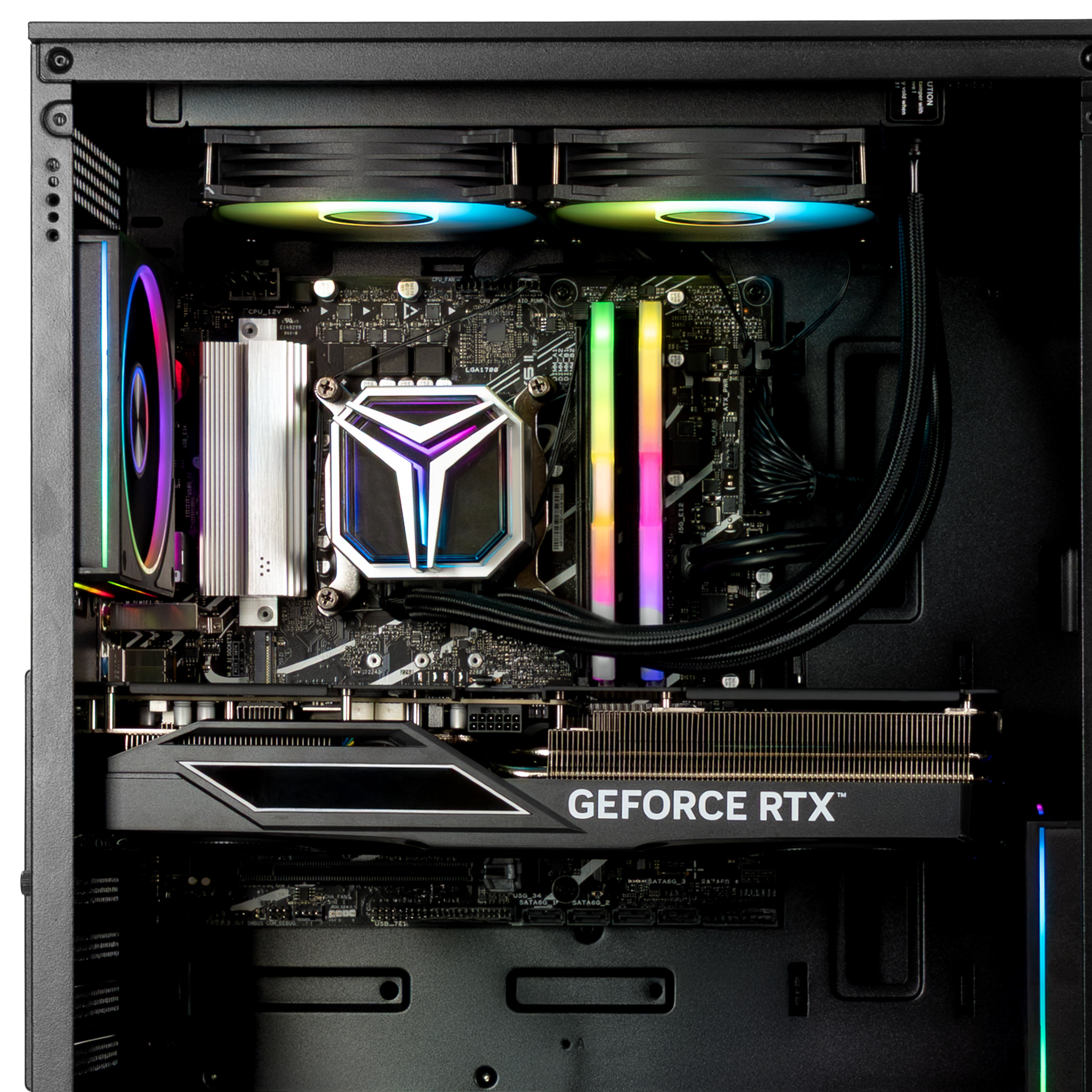 YEYIAN Gaming PC. Intel Core i9 14900KF, NVIDIA RTX 5070, 240mm AIO, 2 TB, 32GB DDR5, 750W, Windows 11 Home. Model YPI-EL49KFC-5701U