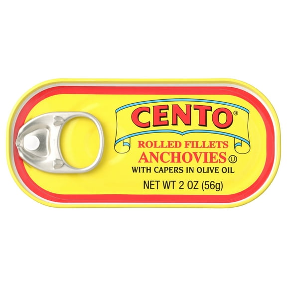 Pack of 25, Cento Rolled Fillets of Anchovies, 2 oz