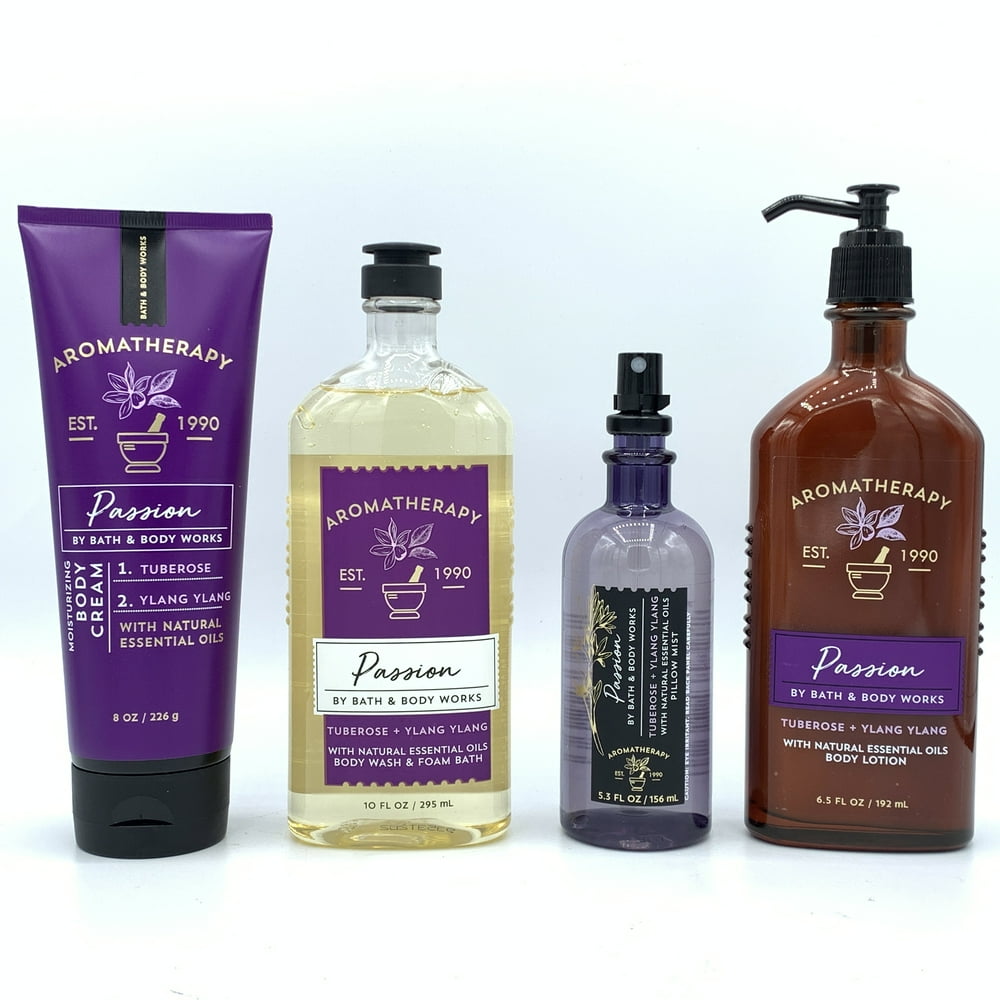 Bath and Body Works Aromatherapy Passion Tuberose and Ylang Ylang Body