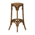 thumbnail image 3 of Linon Rae Backless Wood Bar Stool, 30" Seat Height, Walnut Finish, 3 of 9