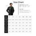 thumbnail image 4 of WenVen Men's Leather Jacket Fleece Lined Bomber Faux Leather Jacket Black L, 4 of 8