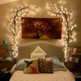 thumbnail image 6 of 96 LED Indoor Wall Tree Lights Willow Vine Light Artificial Plants Tree Branches Lights 8 Modes 6 FT Flexible Enchanted Christmas Decoration (Warm White), 6 of 9
