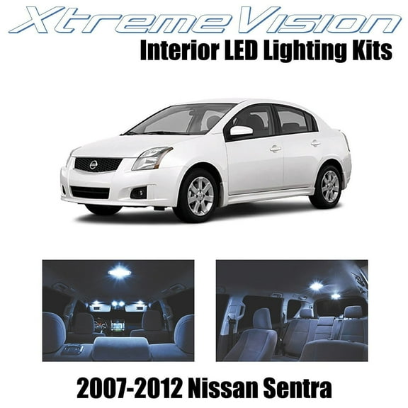 XtremeVision LED for Nissan Sentra 2007-2012 6 Pieces Cool White Premium Interior LED Kit Package   Installation Tool
