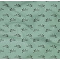 thumbnail image 4 of oneOone Cotton Poplin Twill Aquamarine Fabric Rabbit Animal Craft Projects Decor Fabric Printed By The Yard 56 Inch Wide, 4 of 4
