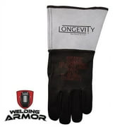 Longevity (Welding-Armor) TIG Welding / Plasma Cutting Gloves (Black & Gray) - Large