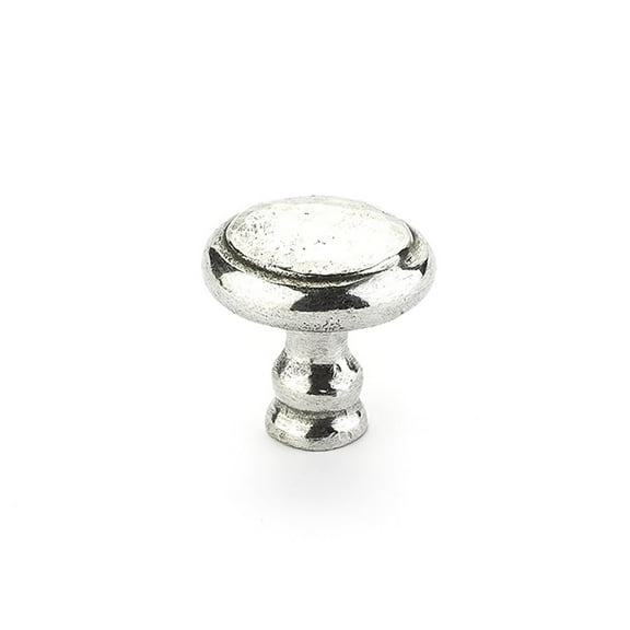 Schaub And Company 131 Artifex Rustic 1-1/2" Hammered Look Solid Britannium Pewter Round