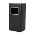 thumbnail image 6 of Black Trash Can, Commercial Garbage Can with Lid, Outdoor Indoor Industrial Stainless Steel Waste Container with Removable Inner Bucket, Large Capacity Modern Metal Trash Receptacle, 6 of 18