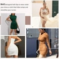 thumbnail image 3 of QRIC Womens Seamless High Waist Tummy Control Half Slips Smoother Slimming Body Shaper Dress, 3 of 6