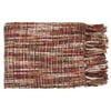 50" x 60" Golden Sunset Red and Tan Throw Blanket