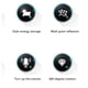 thumbnail image 4 of Control De Pájaros Al Aire Libre, Ahuyentador De Pájaros Solar Fácil De Instalar Prismas Reflectantes Giratorios Versátiles De 360 ​​Sonido De Alto Volumen A Prueba De Lluvia, 4 of 7