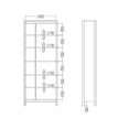 thumbnail image 3 of Tvilum Madrid Adjustable 6 Shelf Bookcase, Open Storage Home Office Bookshelf for Adults, White, 3 of 13