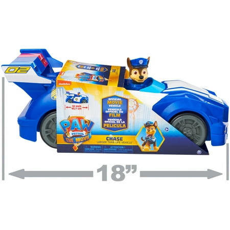 PAW Patrol, Chase Larger Than Life Movie Vehicle (Walmart Exclusive)