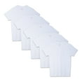 thumbnail image 3 of Fruit of the Loom Men's Beyondsoft White Crew T-Shirts, 5 Pack, 3 of 4