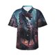 thumbnail image 1 of Balery Urban Mechanical Dragon Camisas hawaianas de manga corta para hombre, camisas playeras de corte holgado, camisas de vacaciones con botones,X-Large, 1 of 7