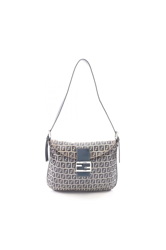 Pre-Owned Fendi Mamma Bucket Zucchino Shoulder Bag/Handbag, Canvas and Leather, Women's,...