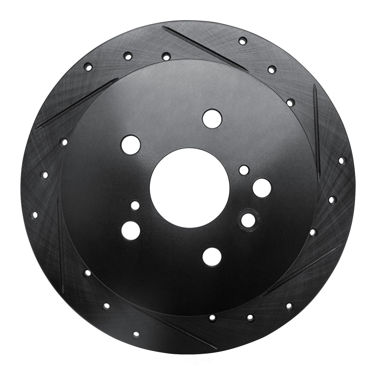 Dynamic Friction Company 633-76086R DFC Brake Rotor - Drilled And Slotted - Black