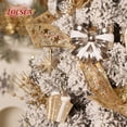 thumbnail image 5 of Lolsea 82pcs Christmas Balls Ornaments Set, Shatterproof Plastic Decor for Xmas Tree with Hanging Strings, Gold & White, 5 of 9