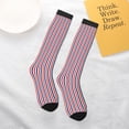 thumbnail image 6 of Knee High Socks for Women Red White And Blue Striped Long Tube Sock Uniform Socks, 6 of 7