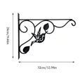 thumbnail image 3 of DefiDgd Iron Decorative Hanging Bracket,Vintage Bird with Leaf Wall Mounted Hook for Flower Baskets Planters Wind Chimes Lanterns Home Garden Patio Farmhouse Decoration(BB), 3 of 9