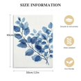 thumbnail image 2 of COMIO Navy Blue Botanical Wall Art, Minimalist Abstract Botanical Prints Watercolor Blue White Leaf Plant Wall Decor Canvas Painting, Boho Floral Botanical Wall Decor for Bathroom, 2 of 5