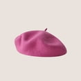 thumbnail image 1 of LinYooLi Hot Selling Autumn And Winter Wool Beret For Girls, Artistic And Retro, Versatile Korean Version Painter Hat, English Solid Color Felt Hat, 1 of 9