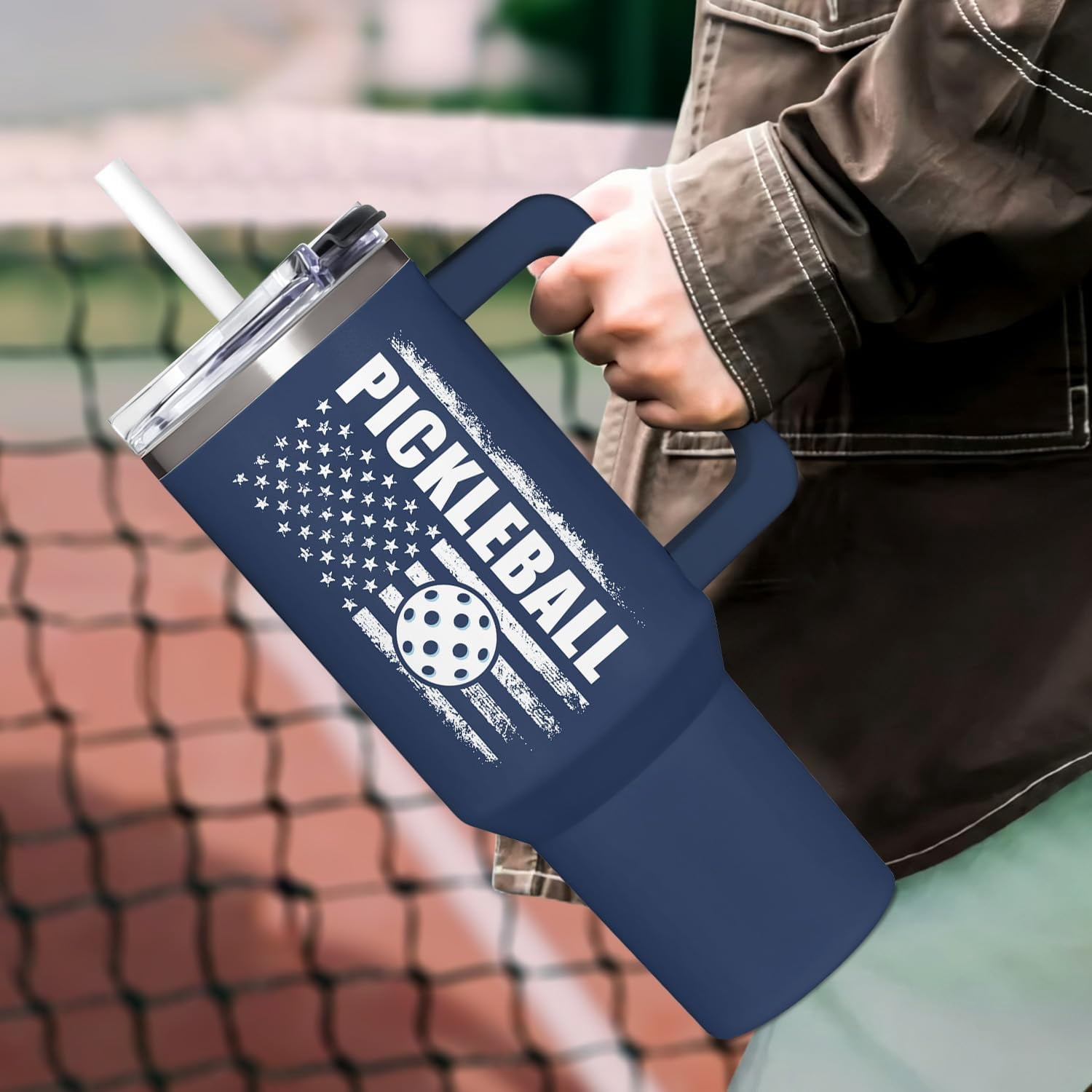 Pickleball Gifts For Men, Gifts For Pickleball Lovers, Pickleball Christmas Gift, Pickleballs Present Ideas From Son, Daughter And Kids, Christmas Presents For Dad, Tumbler 40oz With Handle
