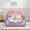 Pink Purple + PU Leather + Cute, variant on Twin Size Cute Cloud Shape PU Leather Bed with Guardrails, Safety Bed with Cartoon Purple&Pink Design and Storage Pocket