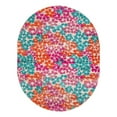 thumbnail image 3 of Unique Loom Azalea Collection Area Rug - Encore (7' 10" x 10' Oval Multi/Orange), 3 of 7