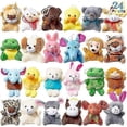 thumbnail image 1 of 24 Pack Mini Animal Plush Toy Assortment , Animals Keychain Decoration for Kids 26-27s, 1 of 5