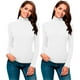 thumbnail image 1 of Paquete de 2 Blusa Termica Mujer, Blanco-Blanco, Manga Larga, Unitalla, Cuello Alto, Playera, 1 of 5