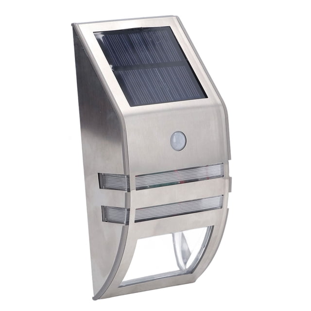 Lámpara De Pared, Lámpara De Pared IP44 Carcasa De Acero Inoxidable PIR Inducción Del Cuerpo Humano Para Patios Para Jardines Para Pasillos