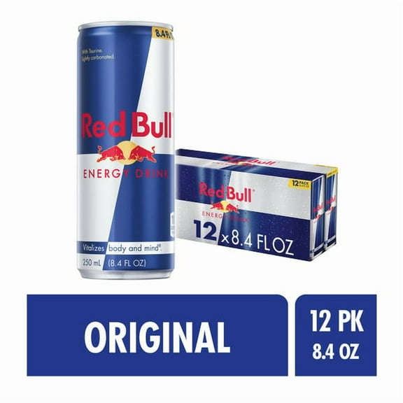 Red Bull Energy Drink, 8.4 fl oz Cans, 12-Pack